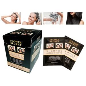 shampoo cabello negro canas caja 12 un